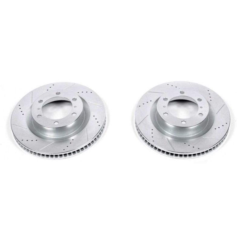 Power Stop 10-24 Toyota 4Runner Front Evolution Drilled &amp; Slotted Rotors - Pair