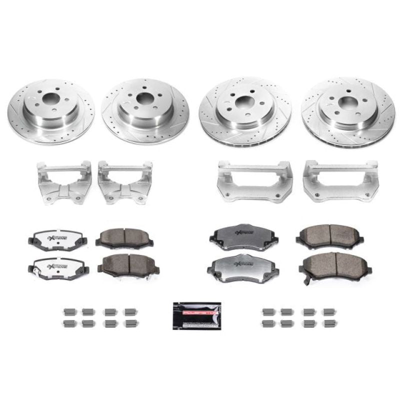 Power Stop 07-17 Jeep Wrangler Front &amp; Rear Big Brake Conversion Kit
