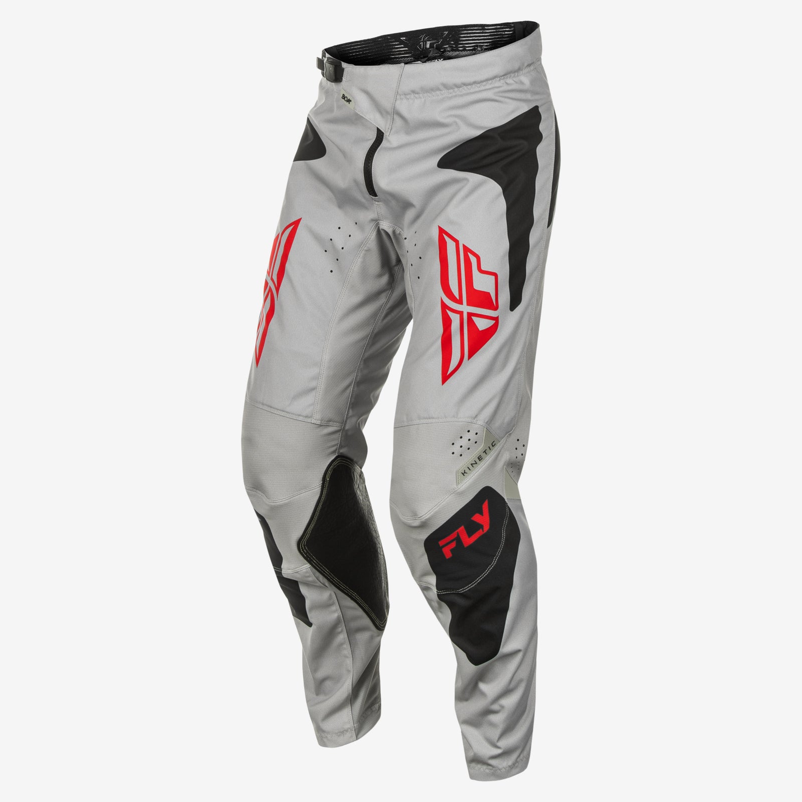 Kinetic Sym Pants Ca/Ny Light Grey/Red/Black Sz 38