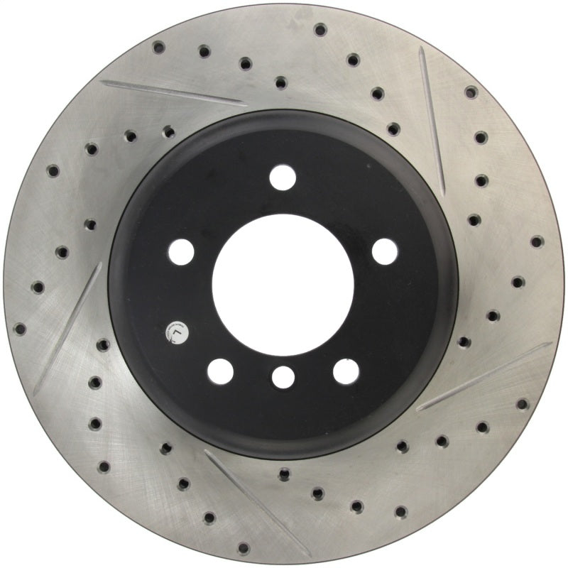 StopTech 08-09 BMW 535 Series / 04-09 545i/550i/645Ci/650i Slotted &amp; Drilled Left Front Rotor