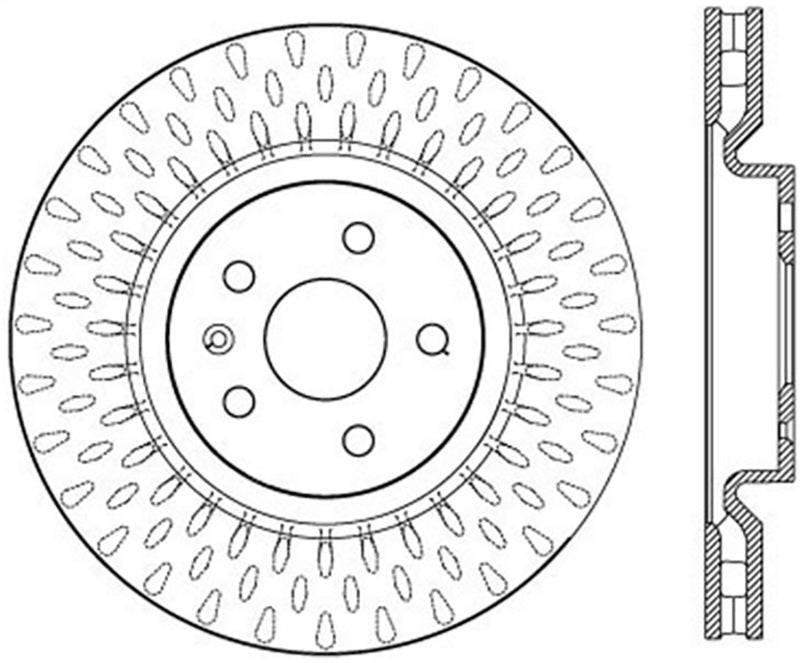 StopTech Slotted &amp; Drilled Sport Brake Rotor