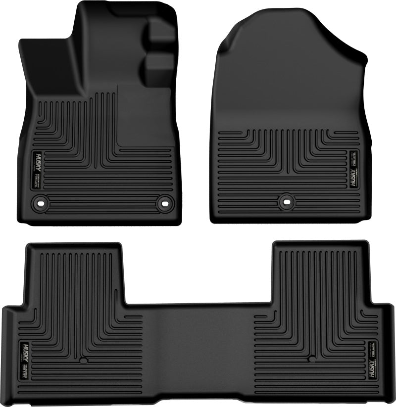 Husky Liners 2023 Honda Pilot Weatherbeater Black Front &amp; 2nd Seat Floor Liners