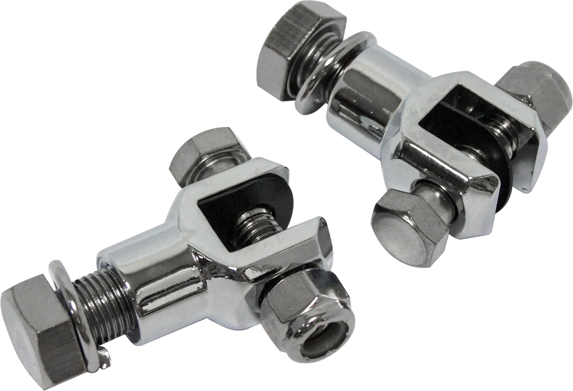 Footpeg Clevis Mounts Chrome 1/2" 20 Thread
