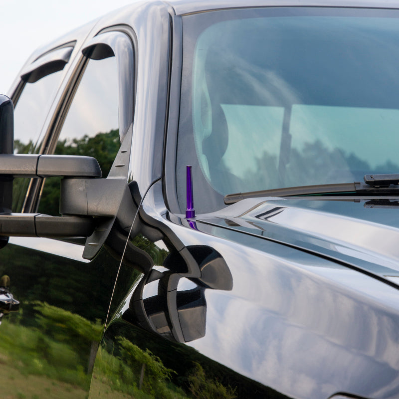 Wehrli 07.5-19 Chevrolet 6.6L Duramax Billet TIG Torch Stubby Antenna - Gloss White