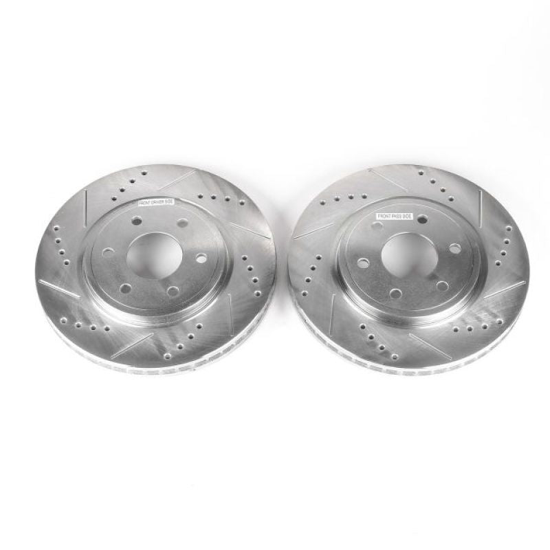 Power Stop 05-19 Nissan Frontier Front Evolution Drilled &amp; Slotted Rotors - Pair