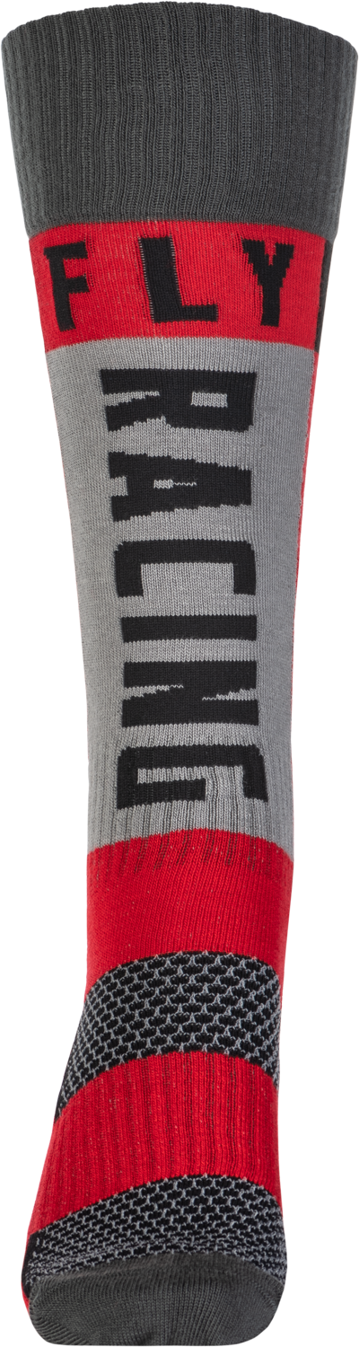 Youth Mx Socks Thick Red/Grey