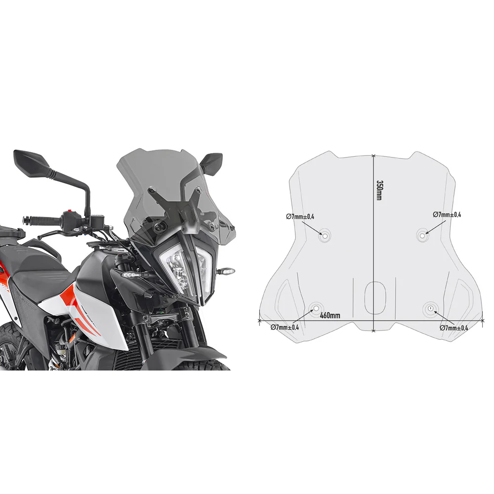 Windscreen Specific Smoke Ktm