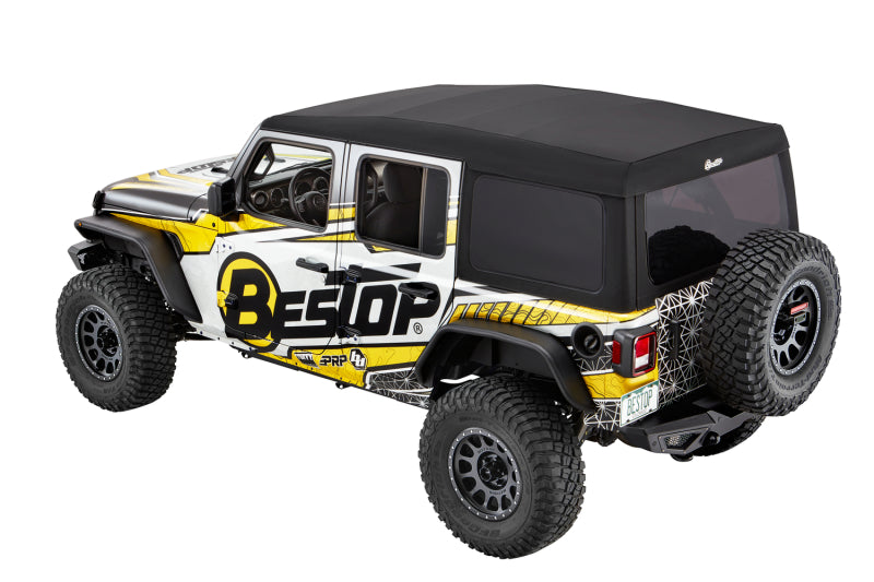 Bestop 18-26 Jeep Wrangler JL 4-Door Supertop Ultra (Premium Black Twill)