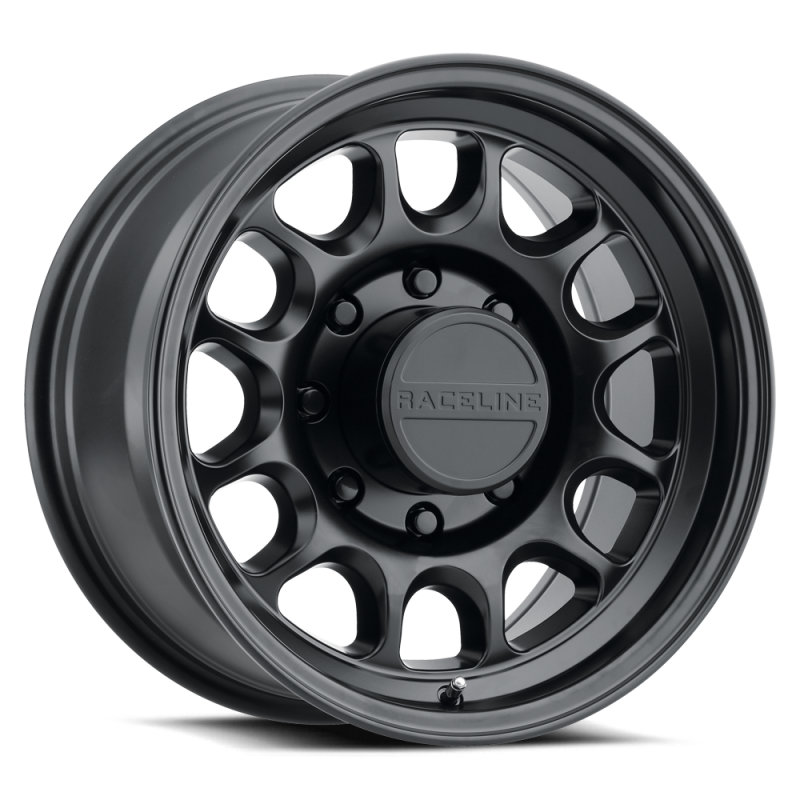 Raceline 958B Rogue 17x8.5in / 8X170 BP / 0mm Offset / 130.81mm Bore - Satin Black