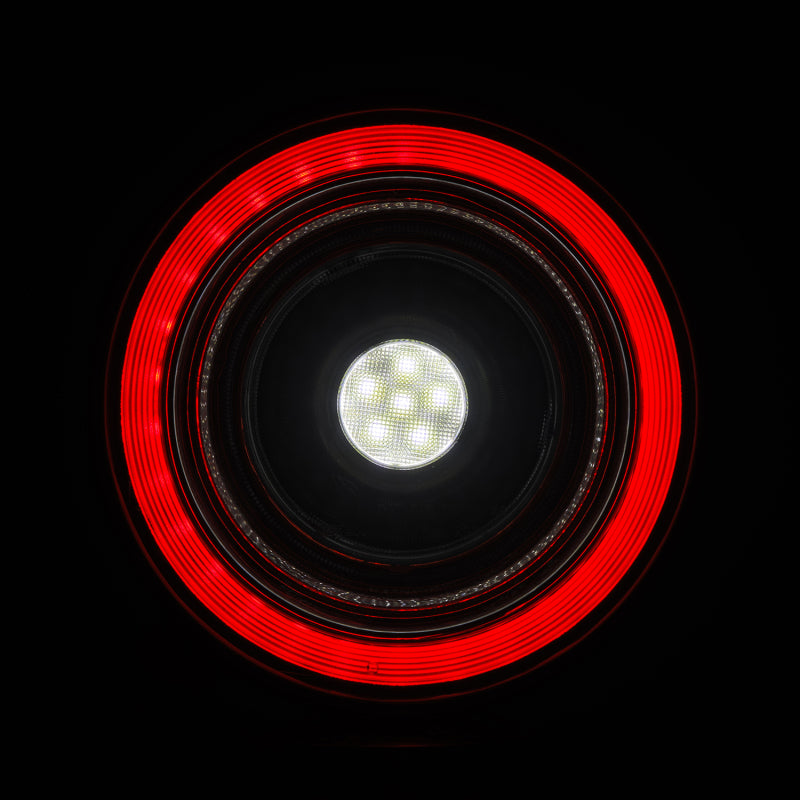 AlphaRex 10-15 Ferrari 458 NOVA-Series Prismatic LED Tail Lights Red Clear