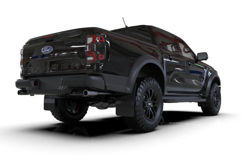 Rally Armor 23-25 Ford Ranger Raptor Black UR Mud Flap Metallic Black Logo