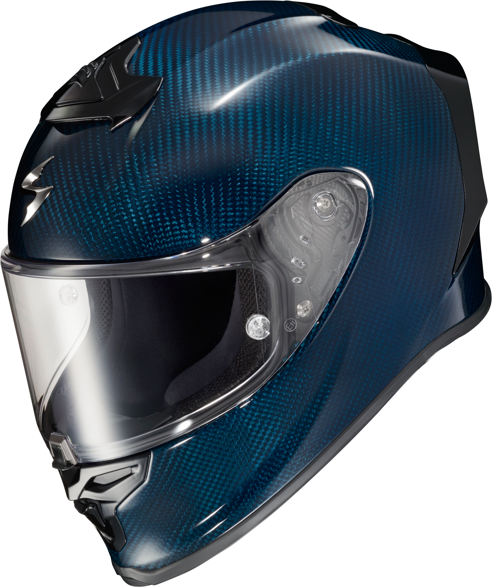 Exo R1 Air Full Face Helmet Carbon Blue Sm