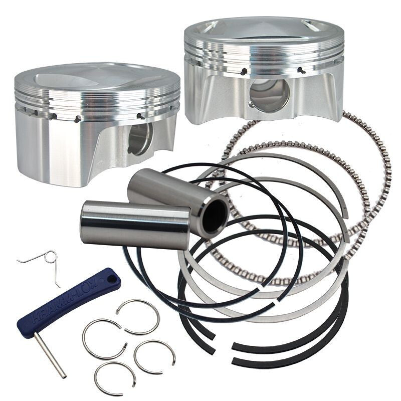 S&amp;S Cycle 99-06 BT 98in Big Bore Forged Pistons - 3.937in Standard Bore