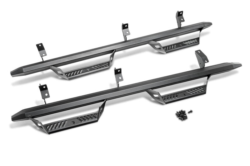 N-Fab Predator Pro Step System 05-18 Toyota Tacoma Double Cab All Beds Gas - Tex. Black