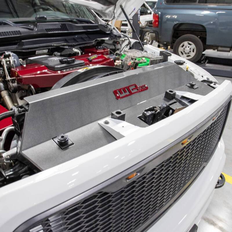 Wehrli 13-18 Cummins Fabricated Aluminum Radiator Cover - Gloss White