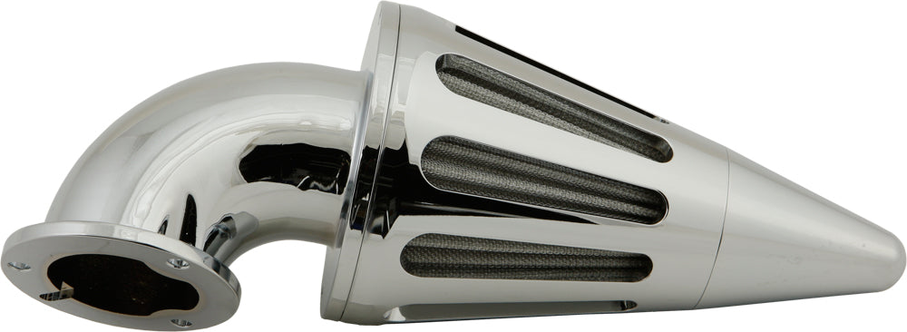 Ram Air Filter Coned Chrome 4.5&quot;X12&quot;