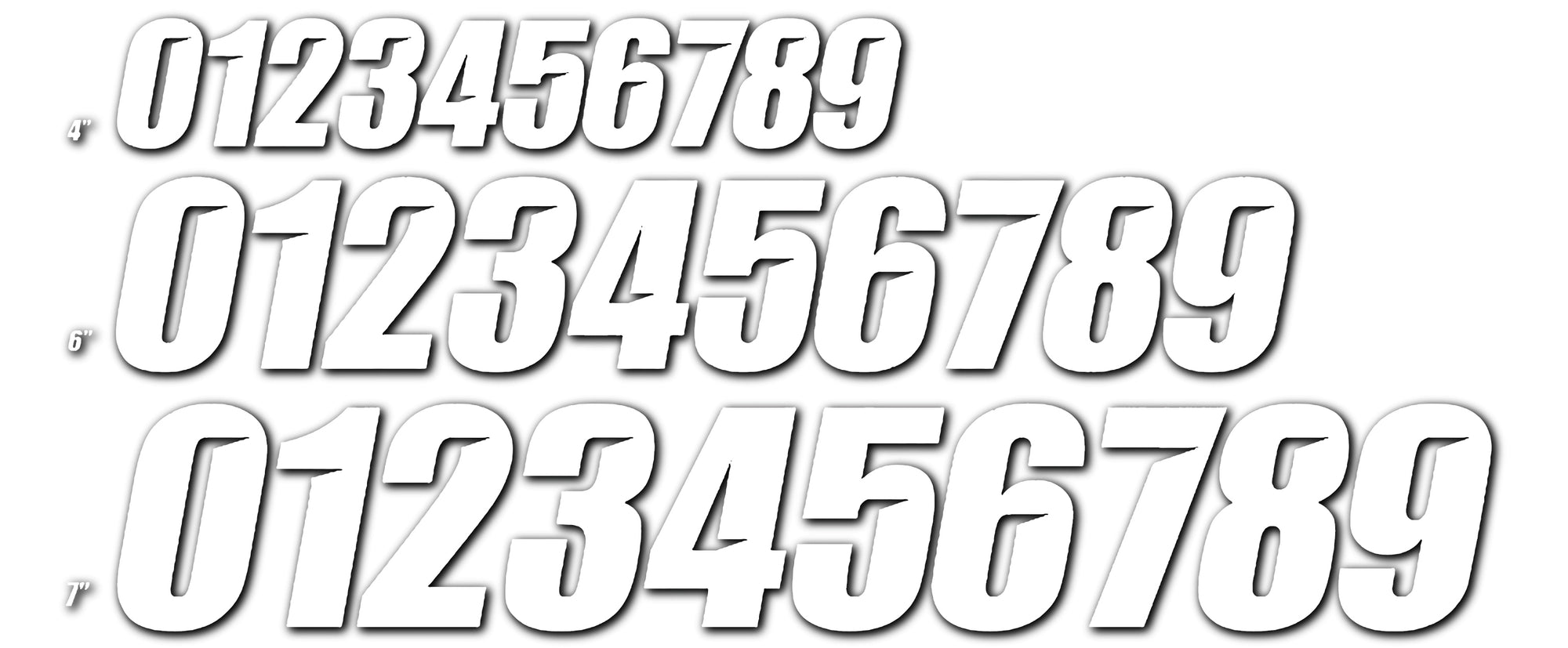#3 White 6 Slash Series 3/Pk