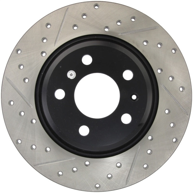 StopTech Power Slot 09-10 Audi A4/A4 Quattro / 08-10 A5 / 10 S4 Rear Right Drilled &amp; Slotted Rotor