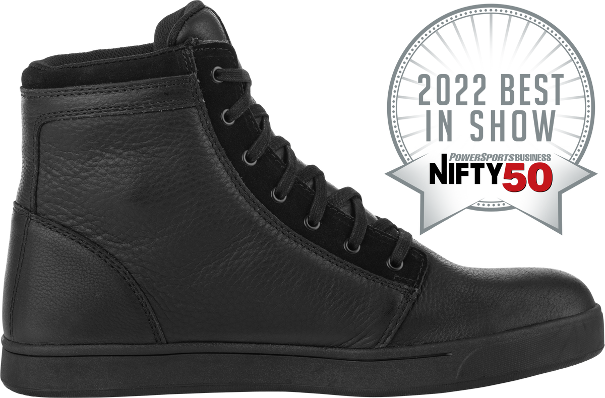Axle Leather Waterproof Shoes Black/Black Sz 14
