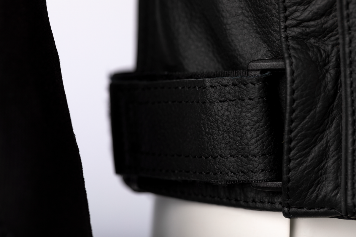 S1 Ce Jacket Black/Black/White Leather 4xl