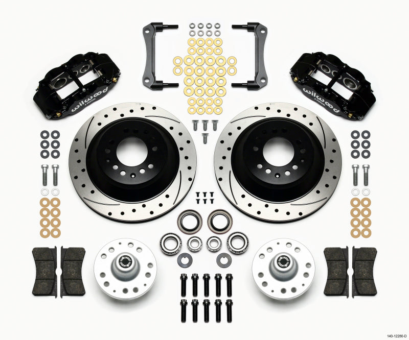 Wilwood Narrow Superlite 6R Front Hub &amp; 1PC Rtr Kit 12.88in Drilled 79-81 Camaro