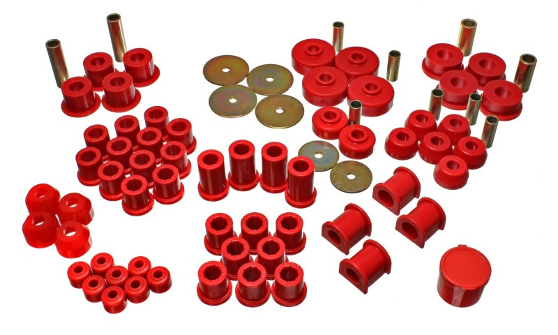 Energy Suspension 79-85 Toyota 4WD Pickup (Except T-100 &amp; Tundra)  Red Hyper-Flex Master Bushing Set