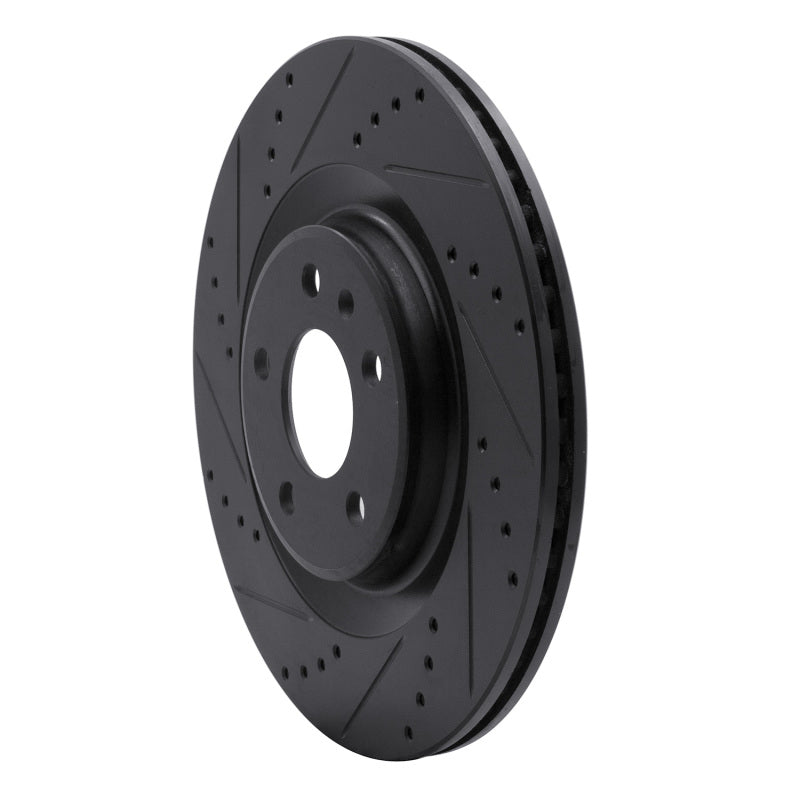 DFC 08-25 Audi A6 ALLROAD Rear Left Drilled & Slotted Black Brake Rotor