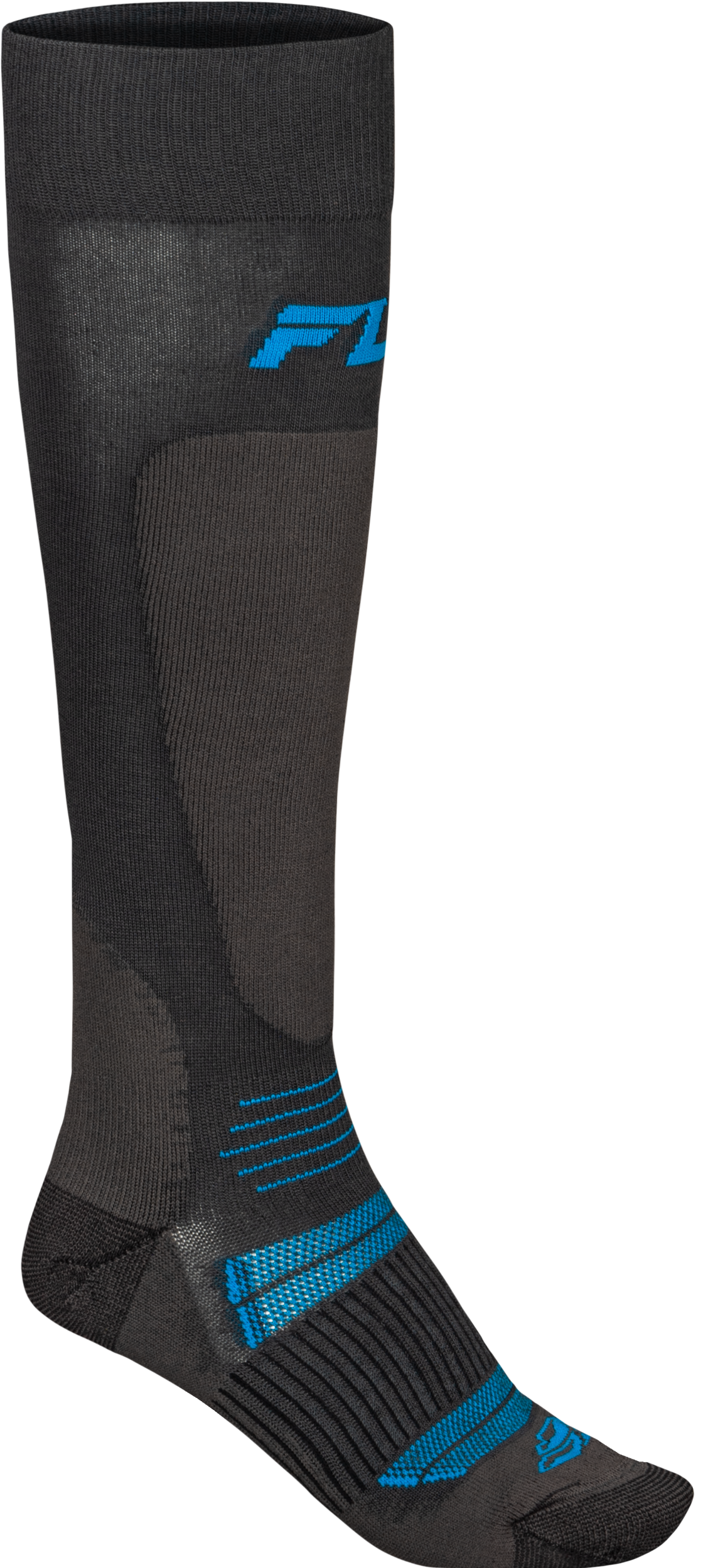 Snow Midweight Wool Sock Grey/Blue Lg/Xl