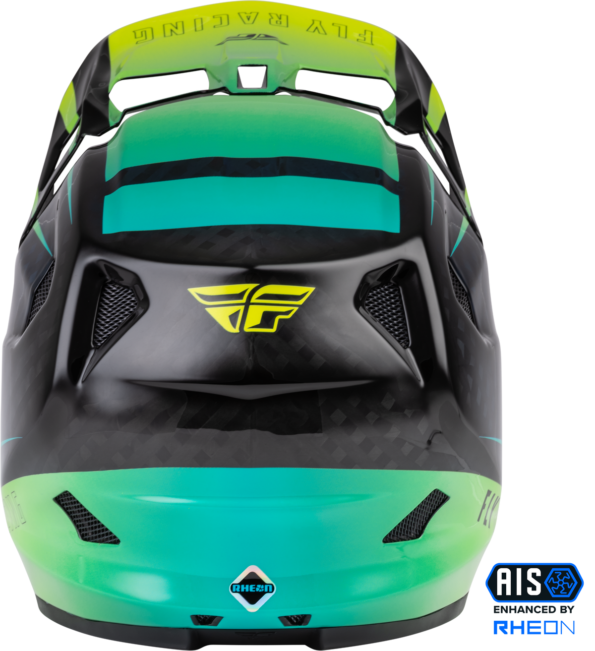 Werx R Helmet Hi Vis/Teal Carbon Lg