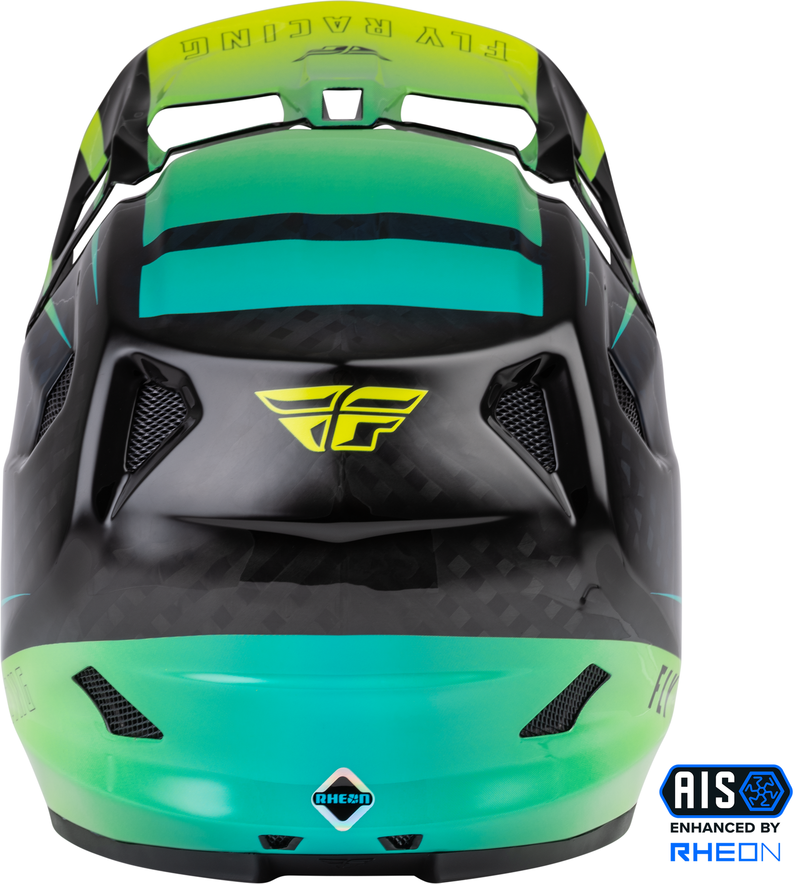 Werx R Helmet Hi Vis/Teal Carbon Sm