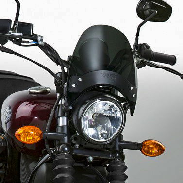 Flyscreen Windscreen Dark Smoke Black Hardware