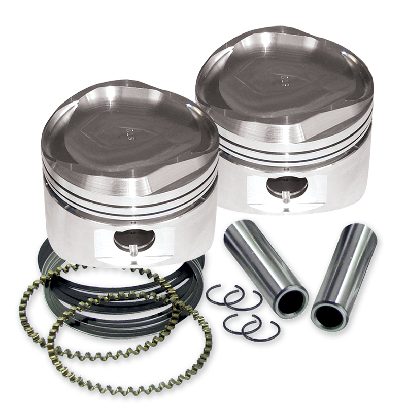 S&amp;S Cycle 84-99 BT 89in Low Compression Stroker Pistons - Standard