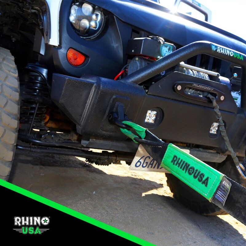 Rhino USA 30Ft Tow Strap/Shackles Combo