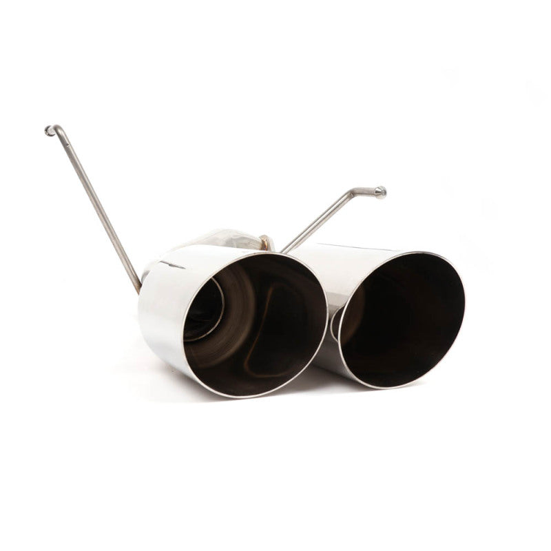 BLOX Racing 2022+ WRX Muffler Delete / Axle Back Single Wall 4in - Polished Tips