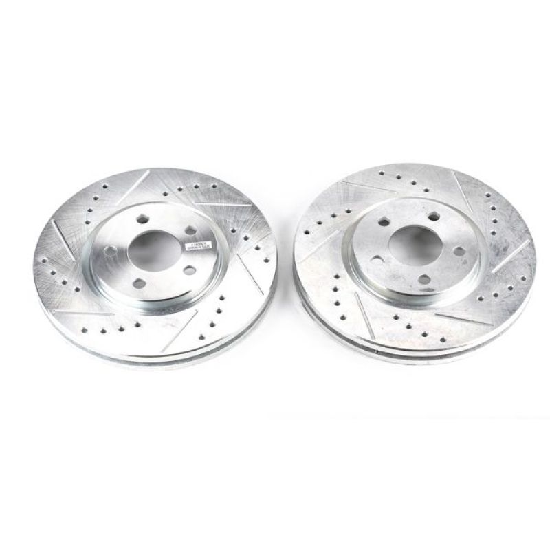 Power Stop 03-09 Chrysler PT Cruiser Front Evolution Drilled &amp; Slotted Rotors - Pair