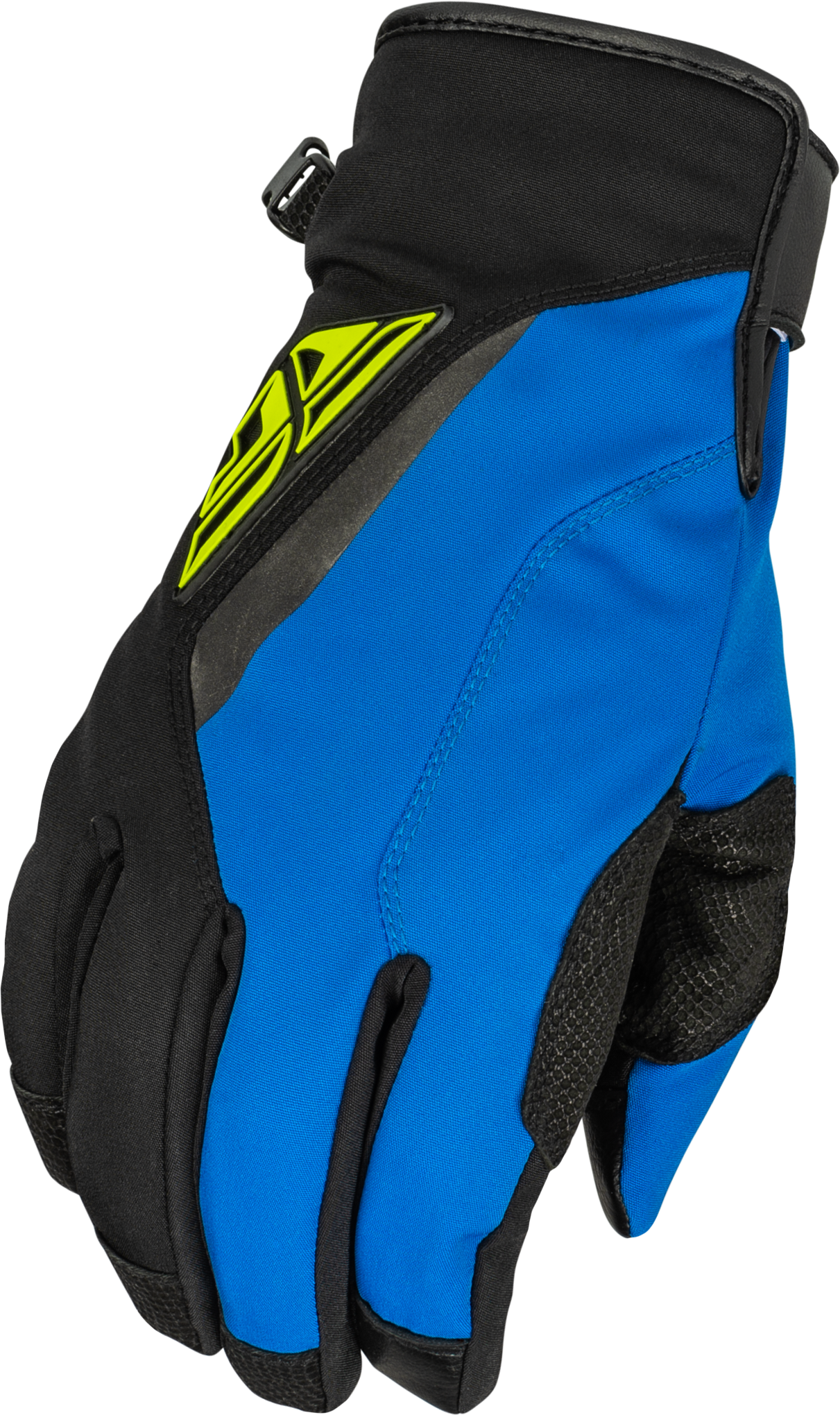 Title Long Gloves Black/Blue/Hi Vis 3x