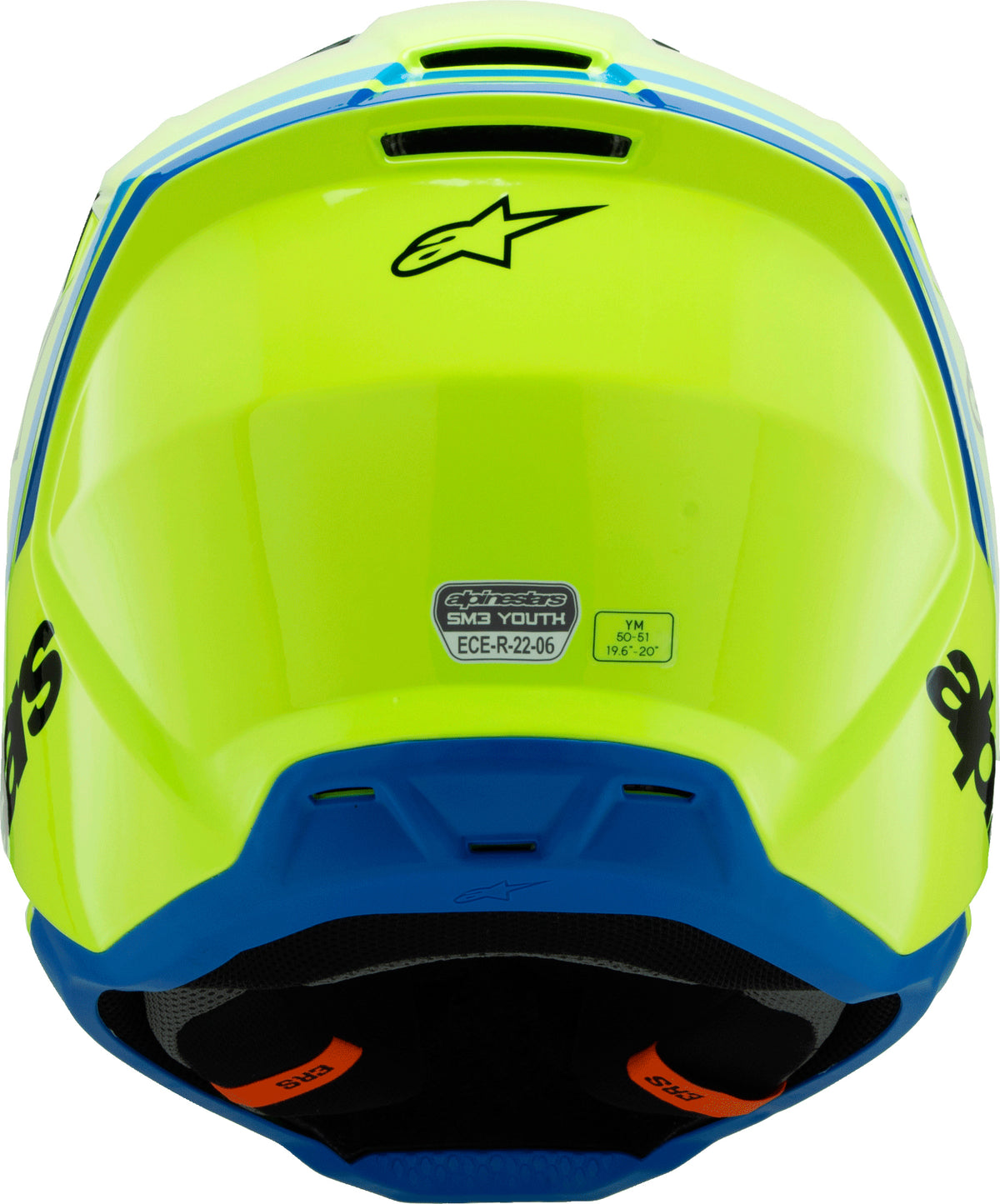 Sm3 Youth Radium Helmet Ylw Fluo/Blk/Blue Ym