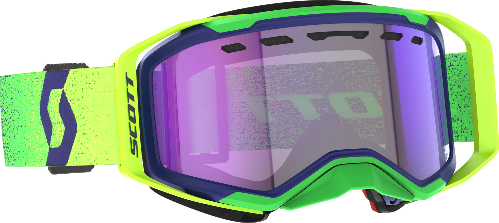 Prospect 2.0 Smb Ls Goggle Mdnt Prp/Sfty Ylw Ls Blue Chrm