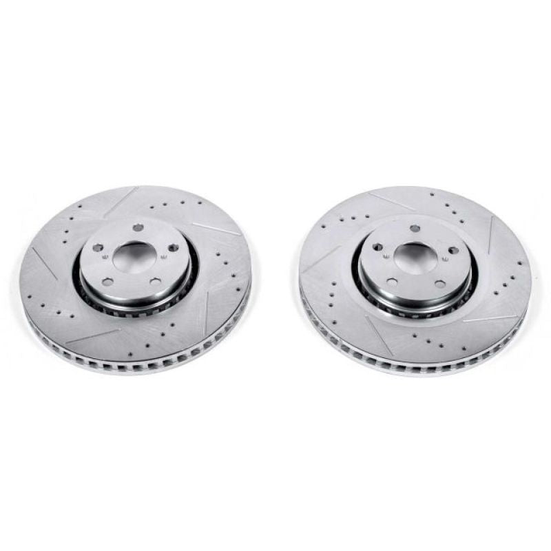 Power Stop 07-11 Lexus GS350 Front Evolution Drilled &amp; Slotted Rotors - Pair