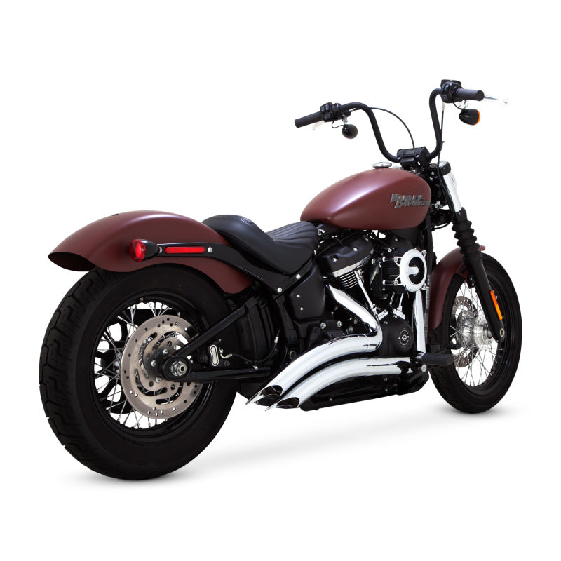 Vance &amp; Hines 18-22 HD Softail / Street Bob 2-2 PCX Big Radius Full System Exhaust - Chrome