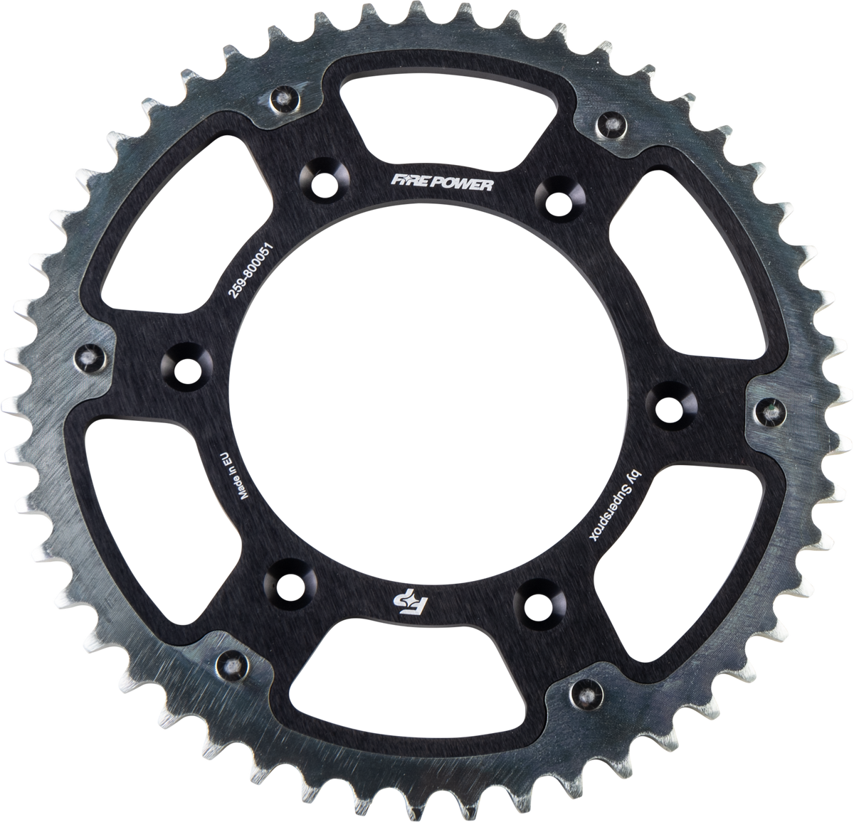 Rear Sprocket Hybrid 51t Blk/Sil