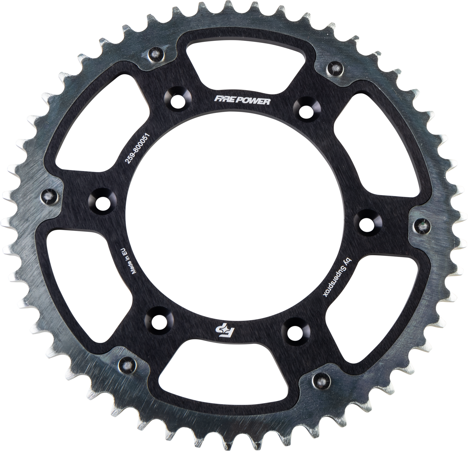 Rear Sprocket Hybrid 51t Blk/Sil