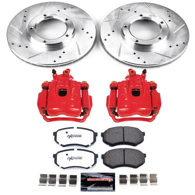 Power Stop 95-04 Toyota Tacoma Front Z36 Truck &amp; Tow Brake Kit w/Calipers