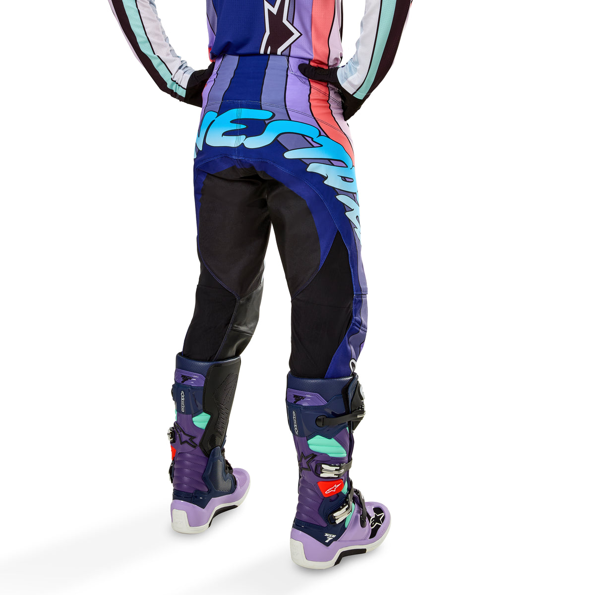 Techstar Le Imperial Pants Double Purple/Blue/Black Sz 36