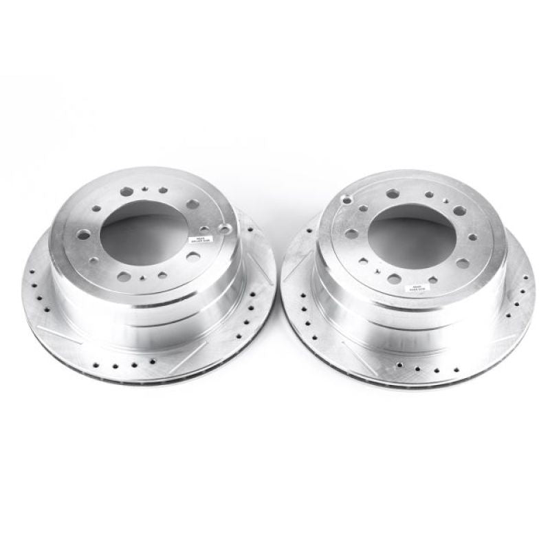 Power Stop 98-07 Lexus LX470 Rear Evolution Drilled &amp; Slotted Rotors - Pair