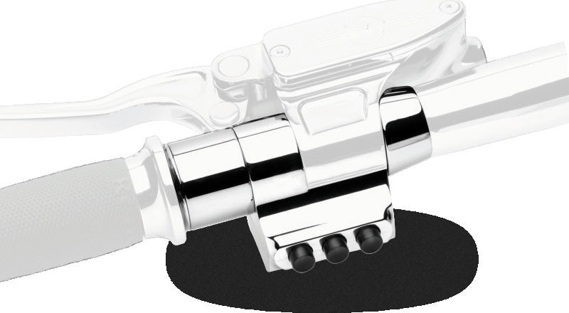 Performance Machine Switch Assy 3 Button Left Sd - Chrome