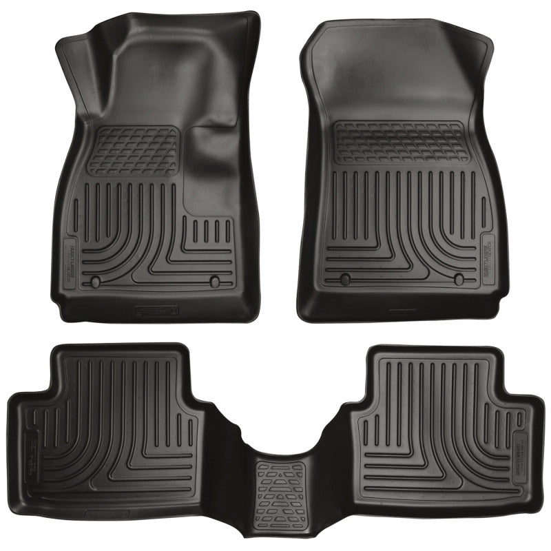 Husky Liners 12-14 Chevrolet Sonic Weatherbeater Black Front &amp; 2nd Seat Floor Liners