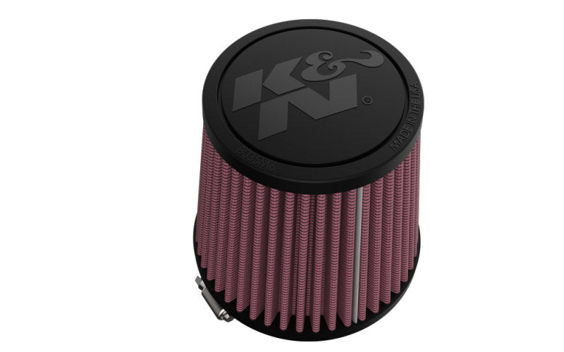 K&amp;N Universal Clamp-On Air Filter 3in FLG /4 1/2in B / 3 1/2in T / 4 3/8in H