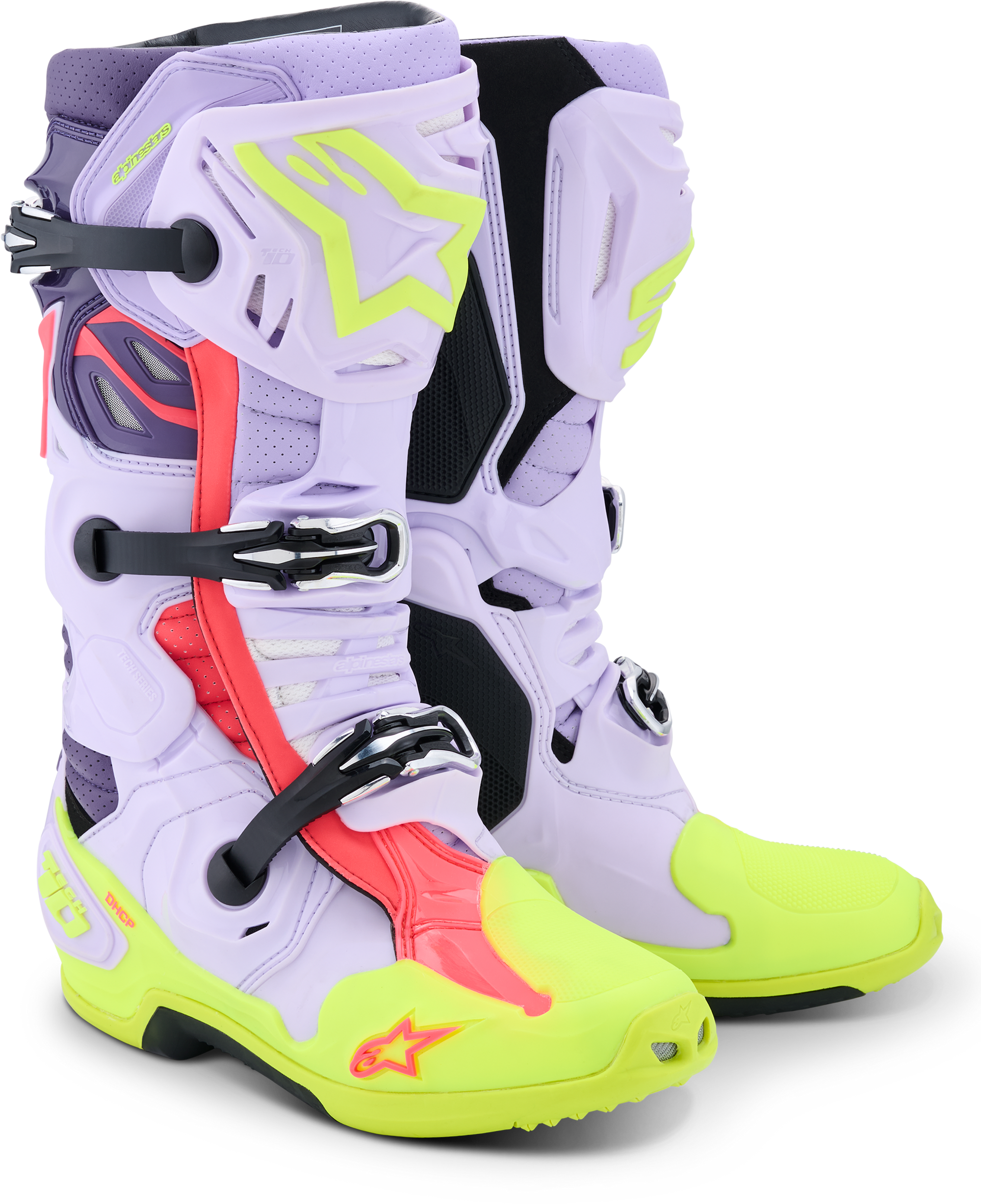 Tech 10 Supervented Purp/Ylw Fluo/Diva Pink 8