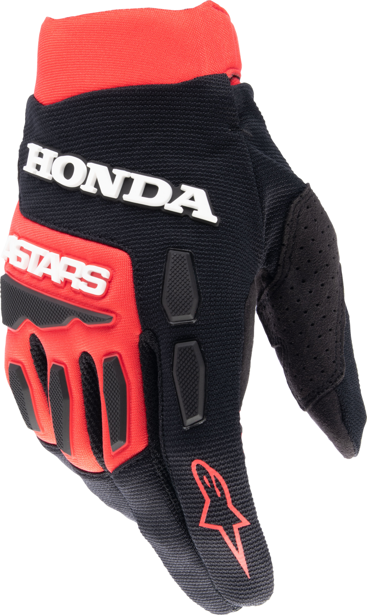 Honda Full Bore Gloves Bright Red/Black Lg